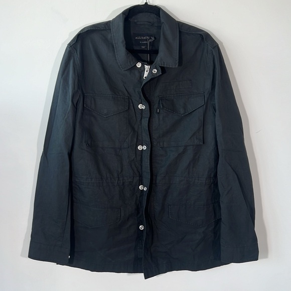 Allsaints Jacket 4 Pocket Detail Black - Picture 2 of 7